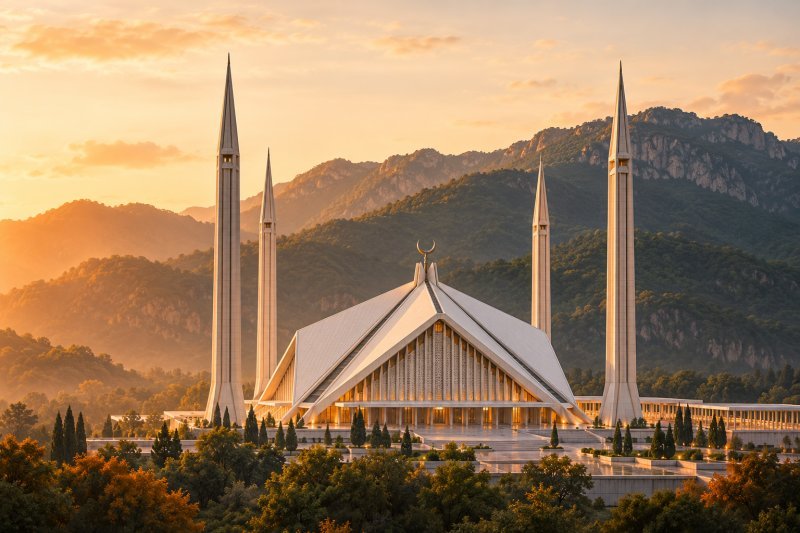 Illustrated skyline of Islamabad